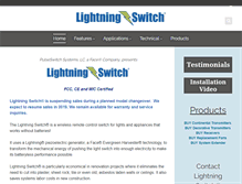 Tablet Screenshot of lightningswitch.com